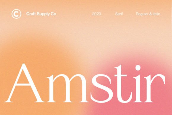 Amstir Font: A Designer’s Journey with a Sophisticated Serif Typeface