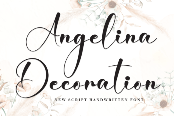 Angelina Decoration Font for Creative Projects