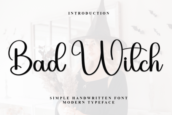 Bad Witch Font: Elegant Script for Web Design