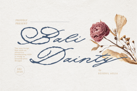 Bali Dainty Font Review