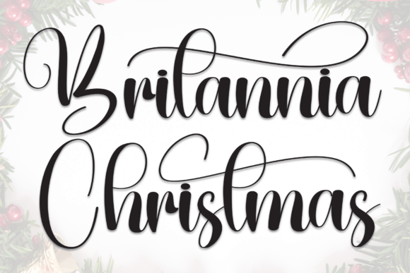Britannia Christmas Font