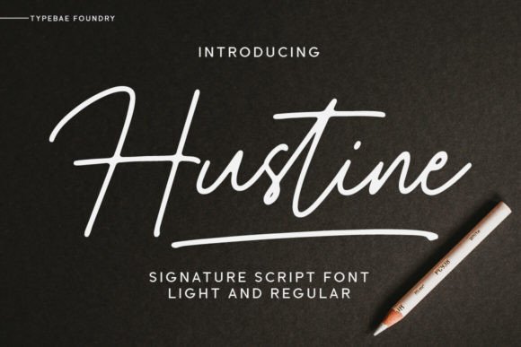 Hustine: A Stylish Handwritten Font
