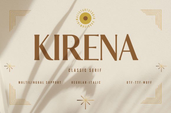 Kirena: A Font for Elegant Branding