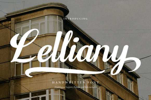Lelliany: A Handwritten Script Font for Warm, Personal Design
