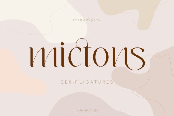 Mictons: A Balanced Serif Font for Modern Branding