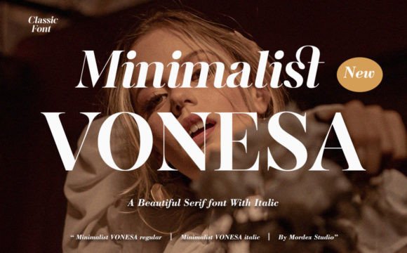 Minimalist Vonesa: A Stylish Serif Font