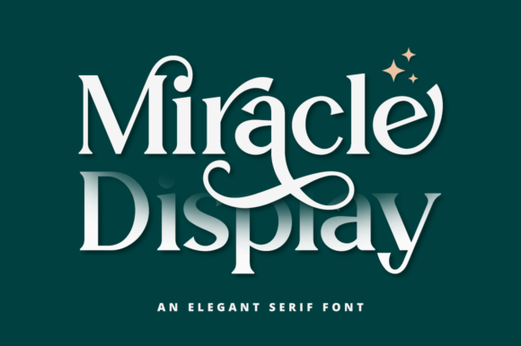 Miracle Display: A Serif Font for Elegant Design