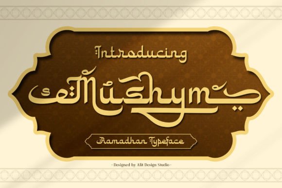 Mushym Arabic Typeface: Elegant Design for Islamic Content