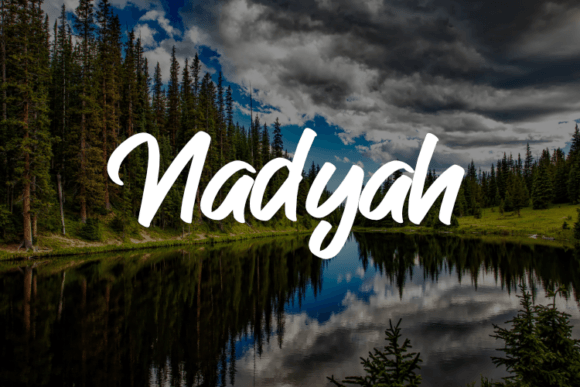 Nadyah: A Creative Font for Web Design