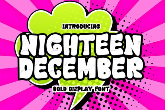 Nighteen December: A Beautiful Display Font