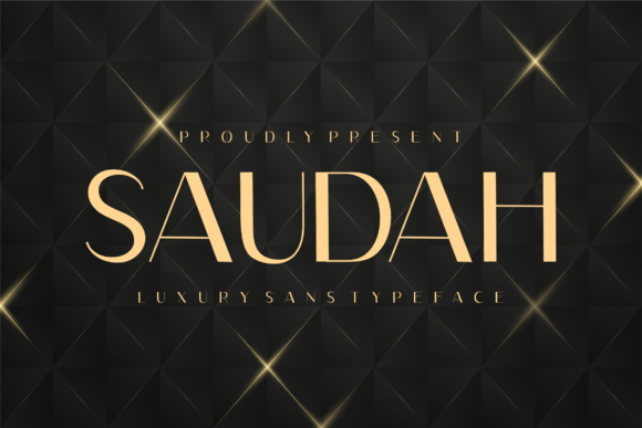 Saudah: A Luxurious Sans Serif Font