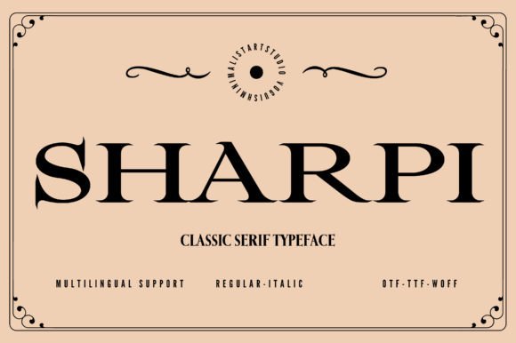 Sharpi: A Serif Font for Professional Branding