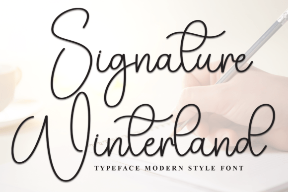 Signature Winterland Font for Campaigns