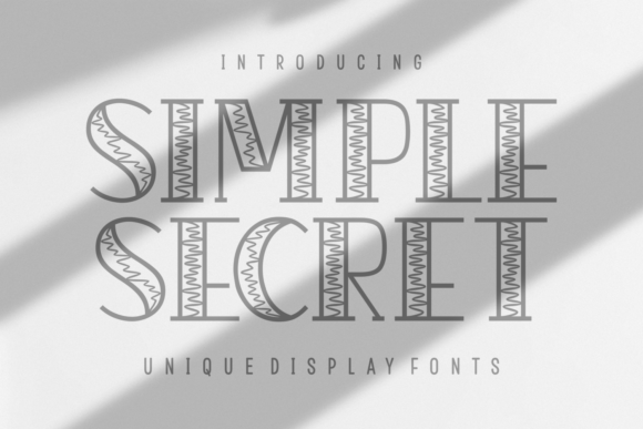 Simple Secret Font for Business