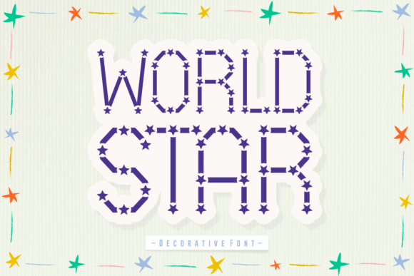 World Star: A Decorative Font That Elevates Branding Projects